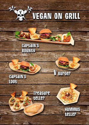 Our delicous street food menu at Vegan on Grill - Food Trailer in Berlin