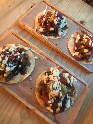 Deliciosa vegan tacos!!!!❤️ at La Huerta de Almeria - Malasaña in Madrid
