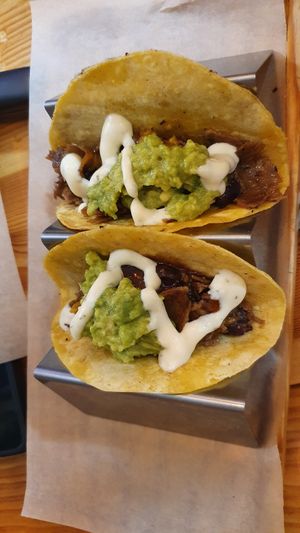Tacos de seitan con guacamole at La Huerta de Almeria - Malasaña in Madrid