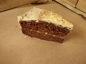 vegan carrot cake at La Huerta de Almeria - Malasaña in Madrid