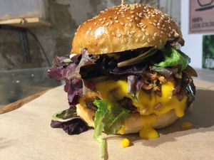 Adzuki Burger at La Huerta de Almeria - Malasaña in Madrid
