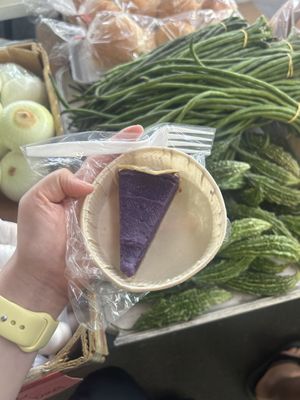  Ube pie at Hilo Farmer's Market in Hilo