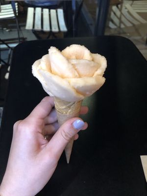 Melon sorbet at Amorino - Gaité in Paris