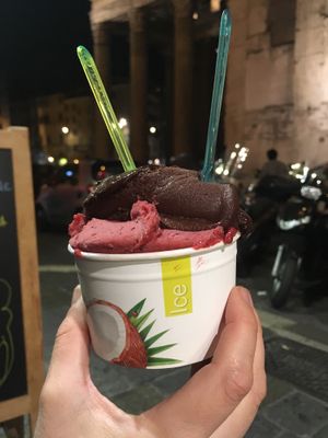 Chocolate and forest berry at Cremeria Monteforte in Rome