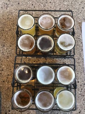 Beer flights  at Lazy Dog in Las Vegas