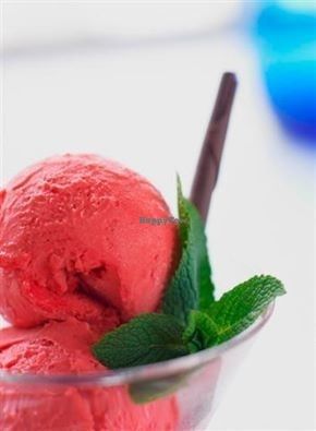 Raspberry Sorbet at Pizza Express in Northallerton