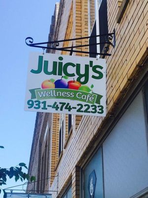 110 E. Main Street.  The best little cafe you will ever experience at Juicy's Wellness Cafe  in Mcminnville