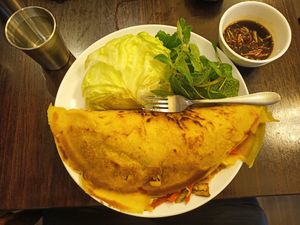 veg tofu pancake at Viet Kitchen in Footscray