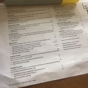 Menu at Pickle In The Middle in Unley