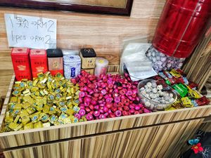 Assorted Chinese tea at Cottage of Vegepeace in Skudai