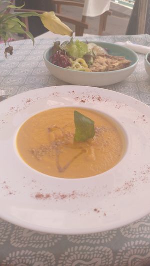 Carrot soup at Verdeteja in Mallorca