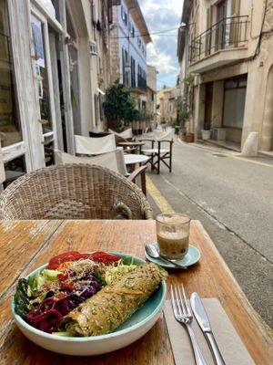 Wrap + Ice coffeee  at Verdeteja in Mallorca