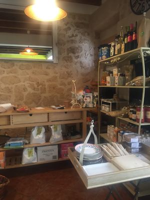 Inside the store at Verdeteja in Mallorca