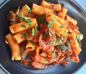 Mediterranean Vegetable Rigatoni at Cracked Pepper Restaurant in Frankston