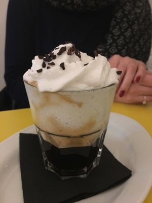 Coconut Cream Coffee at Paradis Marguerite in Paris