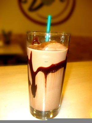 Batido de chocolate at Zona Verde in Salamanca