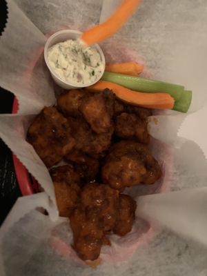 Buffalo wings (cauliflower) at Pet Shop in Jersey City