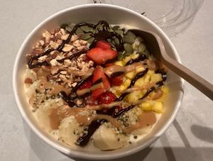 I went with the tropical coconut base   at Aria Hotel - Pressed Juicery in Las Vegas