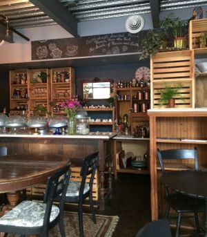 Cozy indoor dining at Elixir in Great Barrington