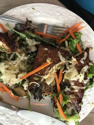 Should have taken the picture a few minutes sooner before my husband started eating it- delicious ! at Elixir in Great Barrington