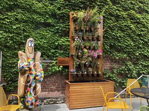 Lovely outside seating . at The Thirsty Pig in Portland