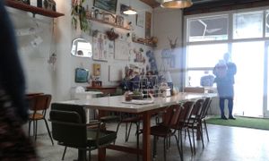 interior at Grey Gardens Cafe in Hamilton