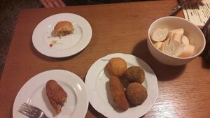 vegetables croquettes. at Bar Gallo in Zaragoza