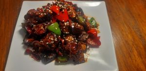 Gong bao vegan at Mai3 Veggie Kitchen - Raya Tuban in Kuta