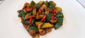 Potatoes in three condiments at Mai3 Veggie Kitchen - Raya Tuban in Kuta