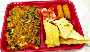 Bento japanese fried rice at Mai3 Veggie Kitchen - Raya Tuban in Kuta