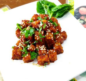 Gyuchang Tempeh at Mai3 Veggie Kitchen - Raya Tuban in Kuta