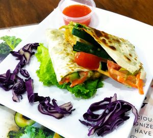 Vegan Quesadilla at Mai3 Veggie Kitchen - Raya Tuban in Kuta