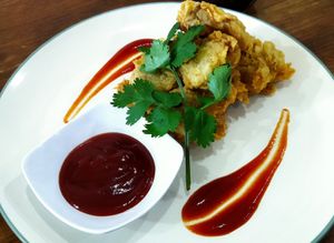 Fried Oyster Mushrooms at Mai3 Veggie Kitchen - Raya Tuban in Kuta
