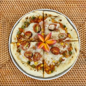 Pizza mushroom at Mai3 Veggie Kitchen - Raya Tuban in Kuta