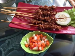 mushroom satay at Mai3 Veggie Kitchen - Raya Tuban in Kuta