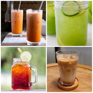 Homemade drinks at Mai3 Veggie Kitchen - Raya Tuban in Kuta