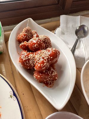 Buffalo cauli wings  at Mai3 Veggie Kitchen - Raya Tuban in Kuta