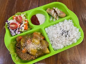 Vegan Bento Katsu  at Mai3 Veggie Kitchen - Raya Tuban in Kuta