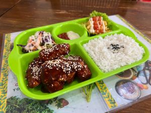Vegan Bento Spicy Wings  at Mai3 Veggie Kitchen - Raya Tuban in Kuta