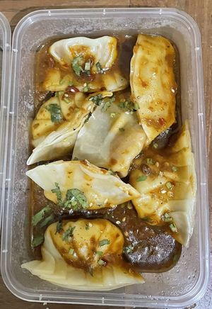 Mala dumplings  at Mai3 Veggie Kitchen - Raya Tuban in Kuta