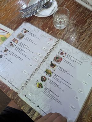 Example of the menu at Mai3 Veggie Kitchen - Raya Tuban in Kuta