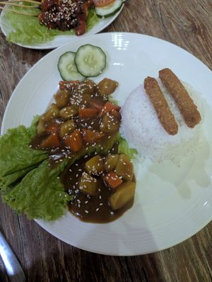 The katsu Japanese curry at Mai3 Veggie Kitchen - Raya Tuban in Kuta