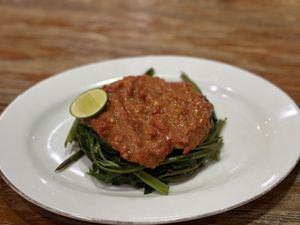 Kangkung plecing  at Mai3 Veggie Kitchen - Raya Tuban in Kuta
