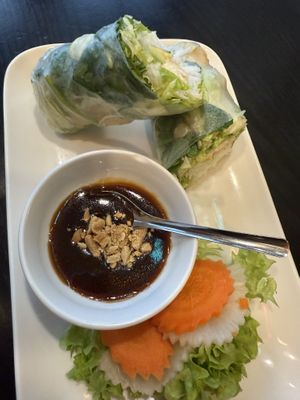Vegan summer roll  at Viet Pho in Frankfurt