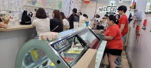 Busy in the evenings at Nice Cream in Taipei