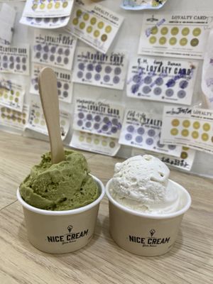 Matcha / coconutt  at Nice Cream in Taipei