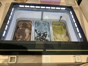 Oreo, Earth (coconut + Oreo crumble), matcha at Nice Cream in Taipei