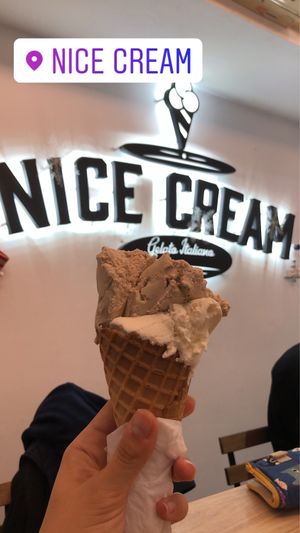 Banana and coconut  at Nice Cream in Taipei