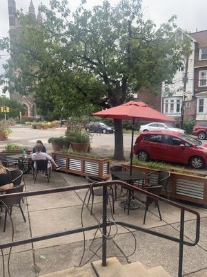 Outside seating   at The Gold Standard Cafe in Philadelphia