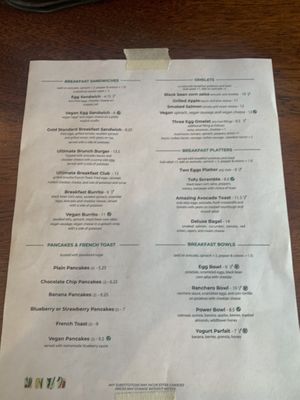 Menu  at The Gold Standard Cafe in Philadelphia